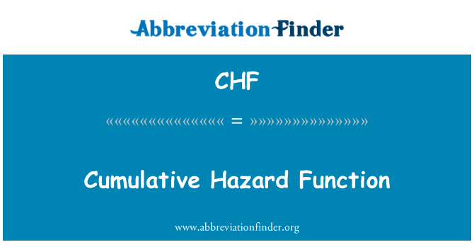 CHF: 累積ハザード関数