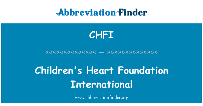 CHFI: Cor Fundació Internacional infantil