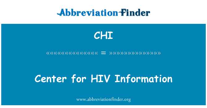 CHI: 에이즈 정보 센터