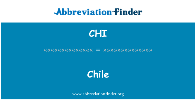CHI: Chili