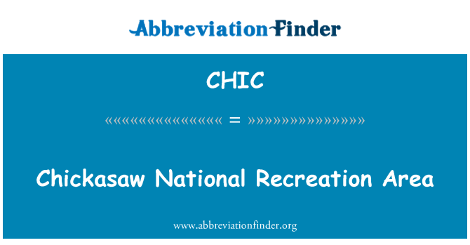 CHIC: Chickasaw nasyonal Loisirs zòn nan