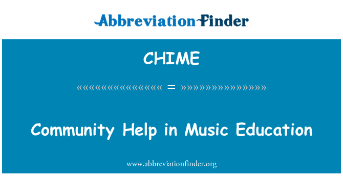 CHIME: Ayuda de la comunidad en la educación musical