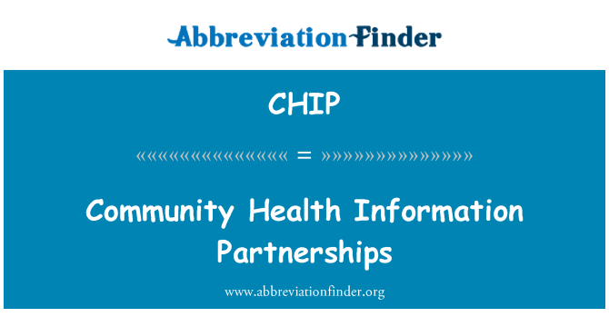 CHIP: 社区卫生信息伙伴关系