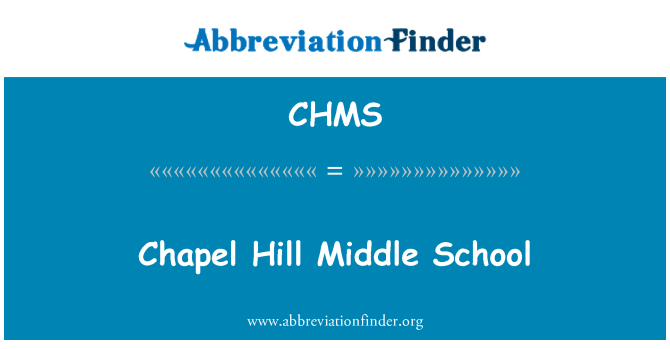 CHMS: L'escola mitjana de Chapel Hill
