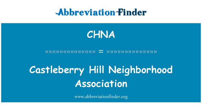 CHNA: Castleberry Hill kvarter Association