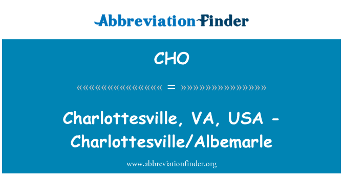 CHO: Charlottesville, VA, Ameerika Ühendriigid - Charlottesville/Albemarle