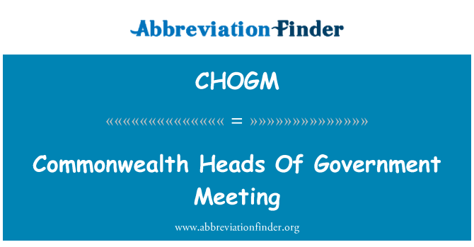 CHOGM: Commonwealth Heads della riunione di governo