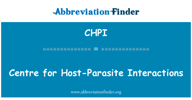CHPI: Pusat interaksi tuan rumah-parasit