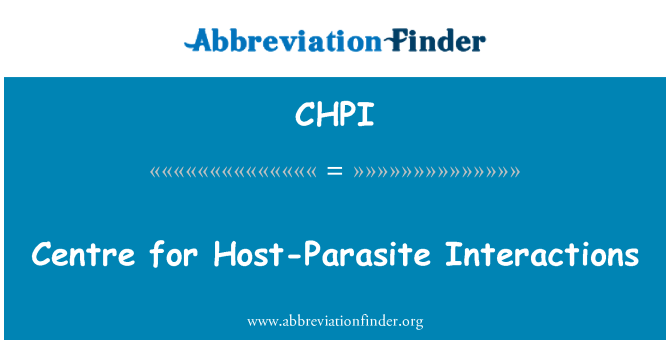 CHPI: Iċ-Ċentru għall-parassita ospitanti interazzjonijiet