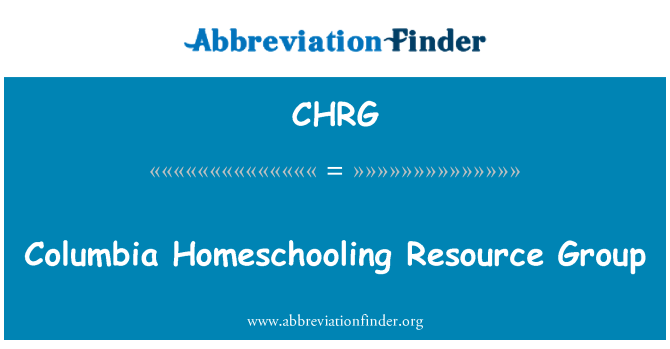 CHRG: Il-grupp tar-riżorsi Homeschooling Columbia