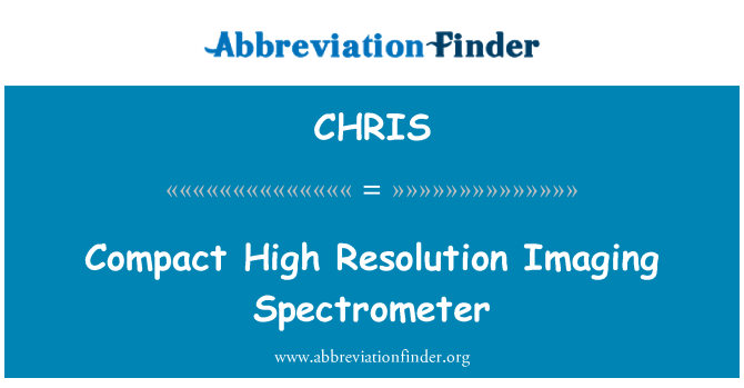 CHRIS: Compatto ad alta risoluzione per Imaging Spectrometer