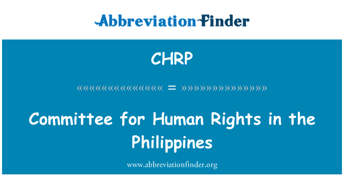 CHRP: Ausschuss für Menschenrechte auf den Philippinen