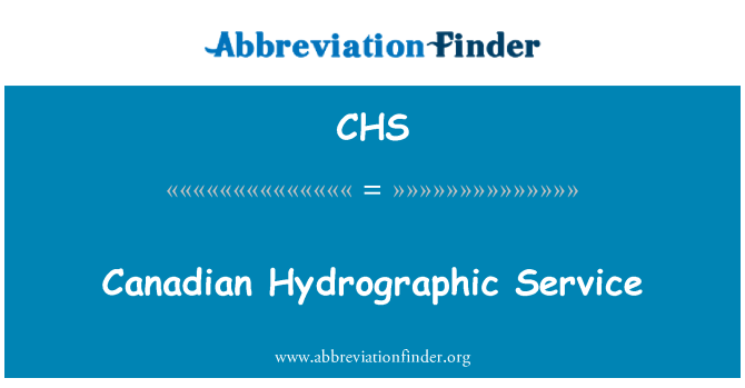 CHS: Canadian Hydrographic Service