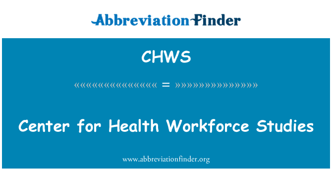 CHWS: Sveikatos darbuotojų studijų centras