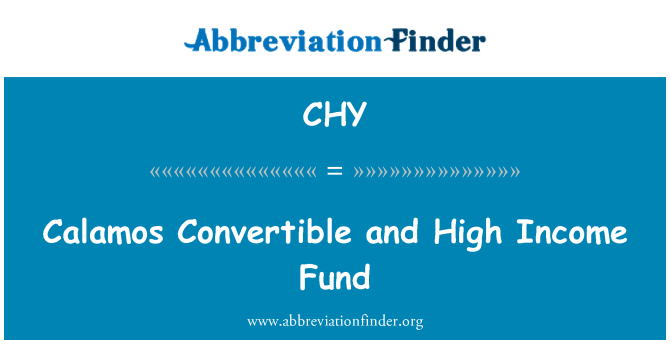 CHY: Calamos Convertible and High Income Fund