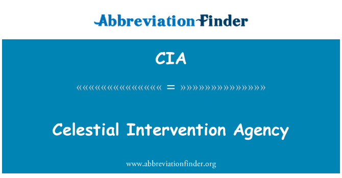 CIA: Celestial intervensi badan