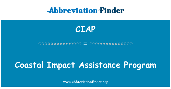 CIAP: Pobřežní dopad pomoci Program