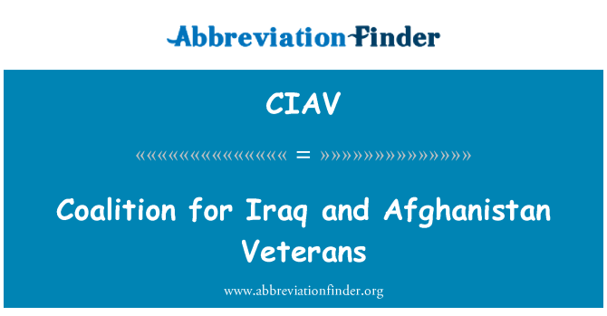 CIAV: Coalition for Iraq dan Afghanistan veteran