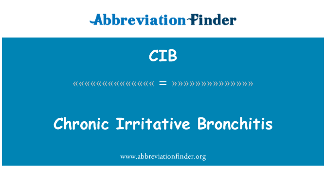 CIB: Bronch Irritative ki la lontan