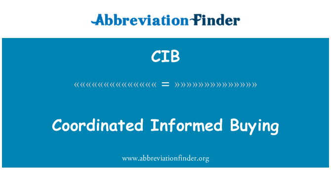 CIB: تنسيق شراء مدروسة