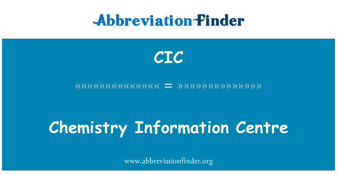 CIC: Хімія інформаційний центр