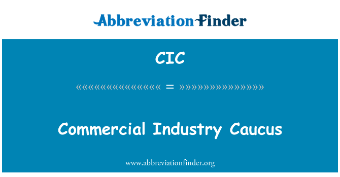 CIC: Commercial industrie