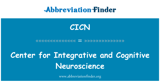 CICN: Center for Integrative and Cognitive Neuroscience