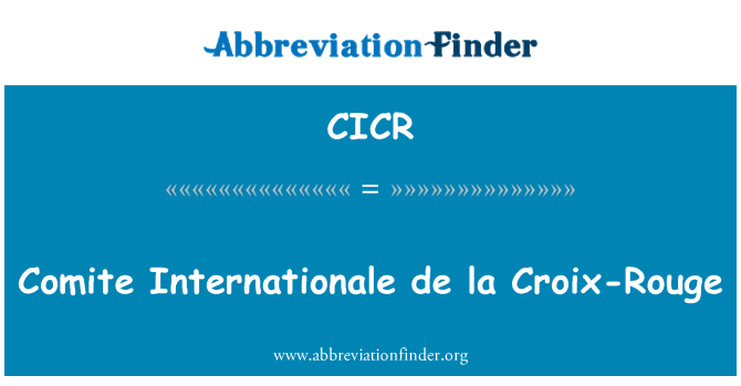 CICR: הועידה הבינלאומית דה לה קרואה-רוז...