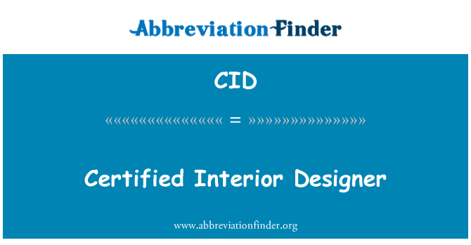 CID: Certificat dissenyador d'interiors