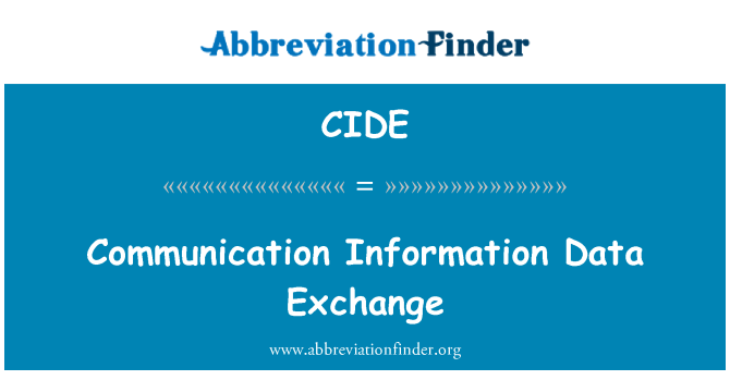 CIDE: 通信資訊資料交換