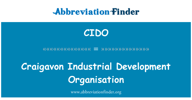CIDO: Craigavon industriële ontwikkelingsorganisatie