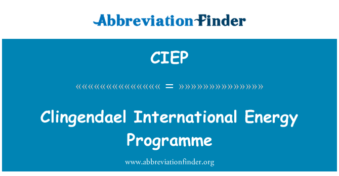 CIEP: Programm Internazzjonali ta ' l-enerġija Clingendael