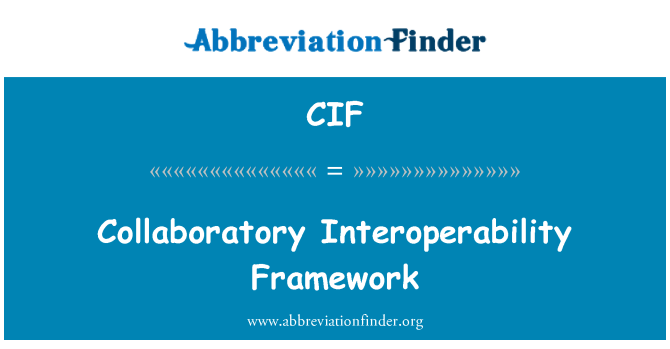 CIF: Collaboratory interoperabilnost