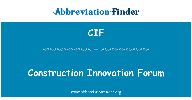 CIF: Fórum de inovação da construção