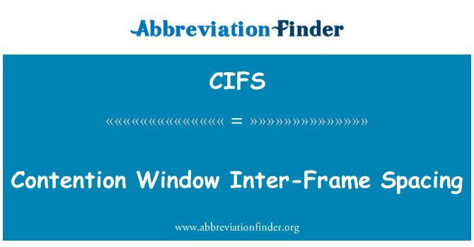 CIFS: Apgalvojums logu inter-rāmis atstarpes