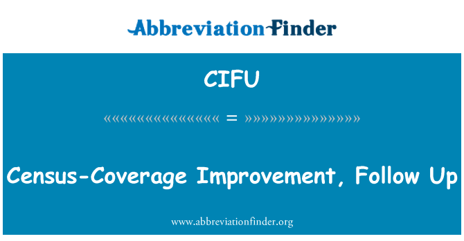 CIFU: ความครอบคลุมบ้านปรับปรุง ติดตาม