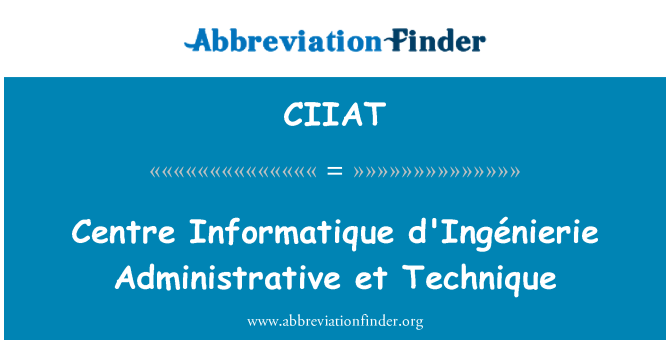 CIIAT: 中心資訊 d' 光電行政 et 技術