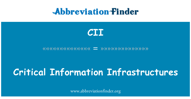 CII: Seilweithiau gwybodaeth hanfodol