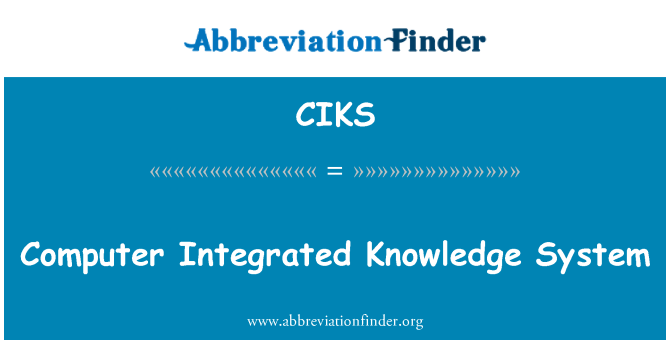 CIKS: 计算机集成知识系统