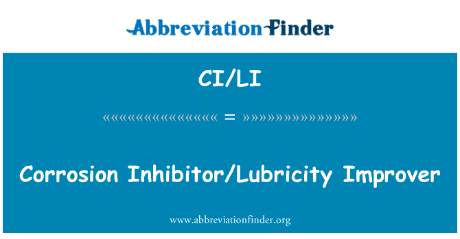 CI/LI: Korosi Inhibitor pelumasan Perbaiki