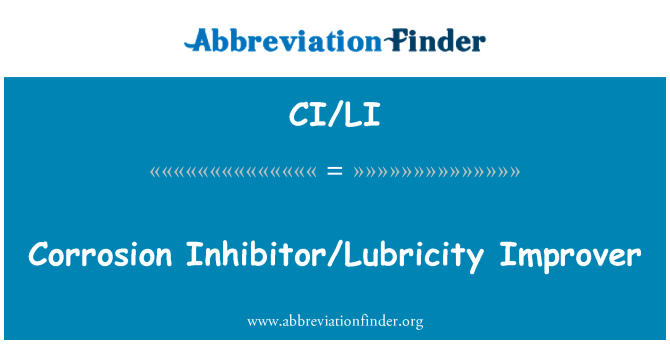 CI/LI: Korrosion-hämmare/smörjförmåga Improver