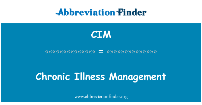 CIM: Krónikus betegség kezelése