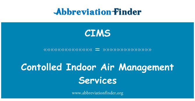 CIMS: Contolled serveis de gestió de l'aire interior