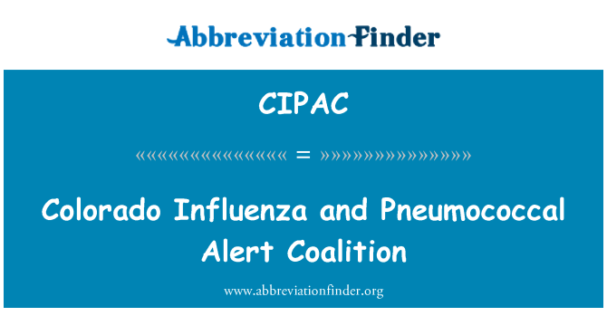 CIPAC: Colorado grip ak kowalisyon alèt Pneumococcique