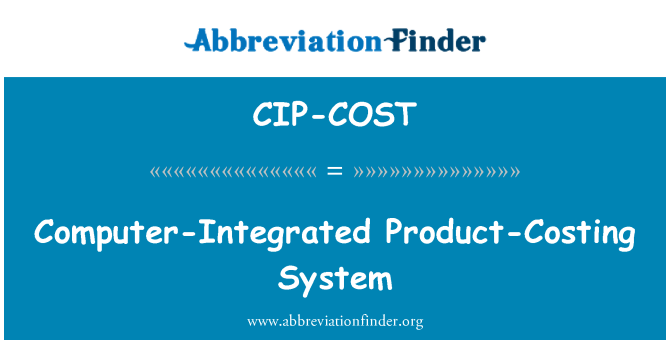 CIP-COST: Intégré konpitè pwodwi Des sistèm