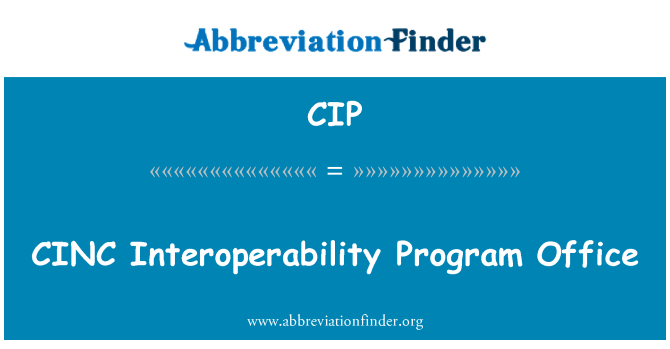 CIP: CINC Interoperability programu Office