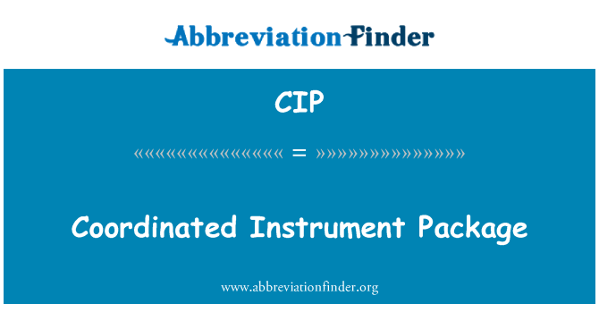 CIP: Instrument coordinada paquet