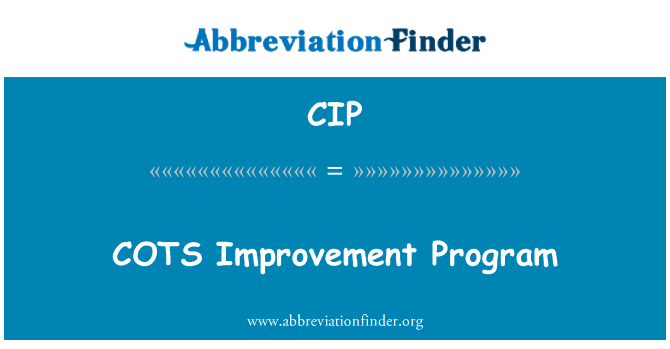 CIP: تھت بہتری پروگرام