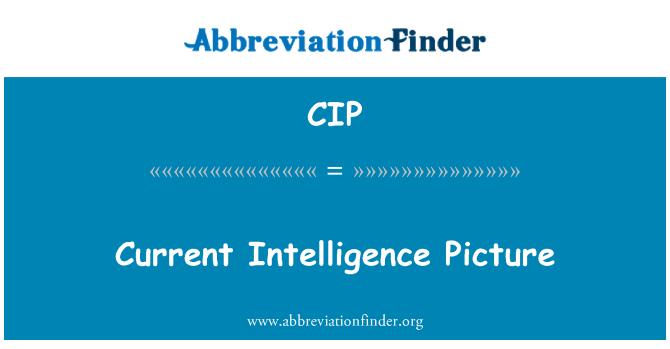 CIP: L-istampa kurrenti ta ' l-intelliġenza