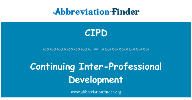 CIPD: Kontinye developman entè-pwofesyonèl